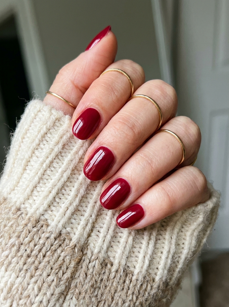 Cranberry Red Nails als Nägel Inspiration Herbst 2026